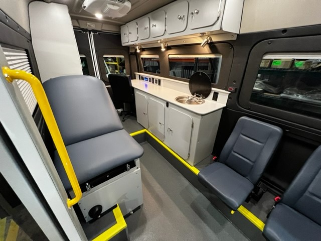 Mobile Health Van interior